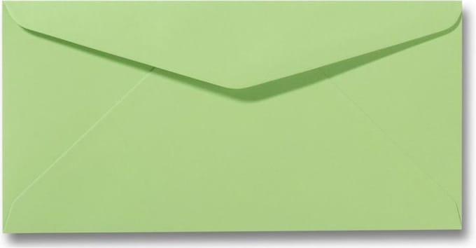 Envelop 11 x 22 cm Appelgroen 60 stuks