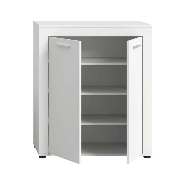 Jam garderobekast schoenenkast wit melamine - 35x80x95cm