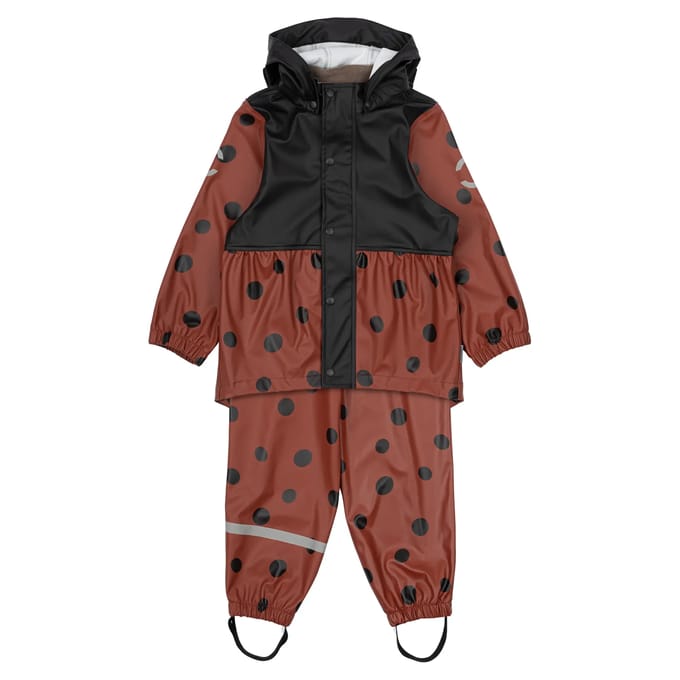 Regenoutfit voor meisjesbaby Mikk-Line Ladybug