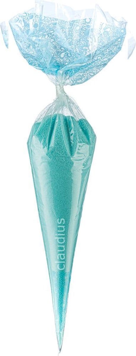 Scrubzout Hamam - 300 gram in puntzak blauw- set van 6 stuks - Hydraterende Lichaamsscrub