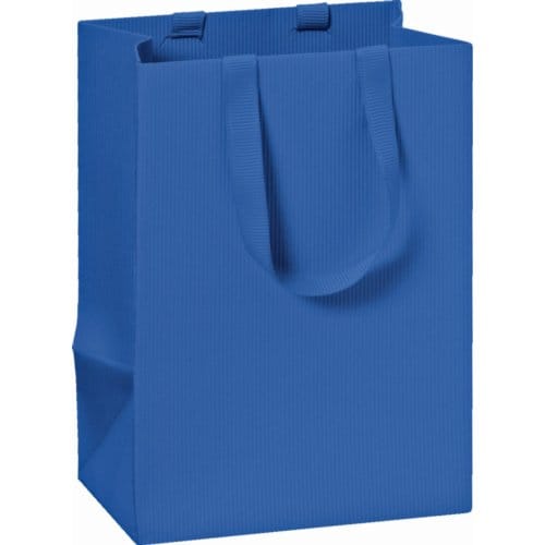 Stewo geschenktasje basic, formaat 10 x 8 x 14 cm., kleur donker blauw