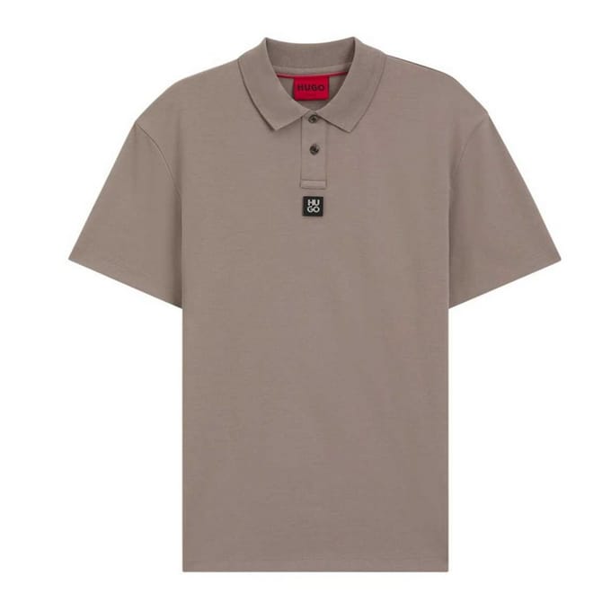 Hugo Mannen Deabono Logo Poloshirt (Medium Bruin)