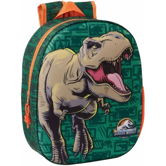 Jurassic World 3D Peuterrugzak - 33 x 27 x 10 cm - Polyester