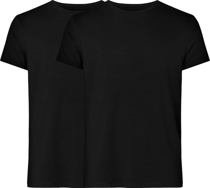 Resteröds Heren onder t-shirts 2 pack Bamboo