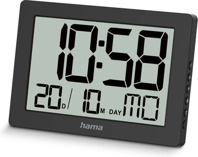 Hama wandklok- Ko Tao- Digitaal- Zwart