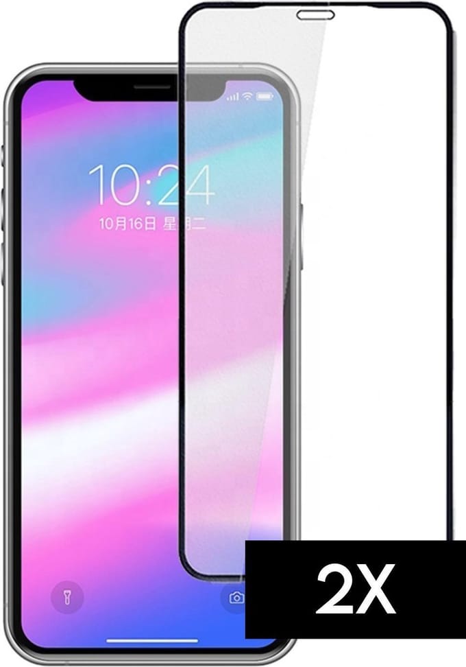 Iphone 12 screenprotector – iphone 12 schock proof case – cover hoes -  Iphone 12 – Iphone 12 screenprotector - Tempered Glass Screen Protector – 2 stuks – geschikt voor Apple – Amac