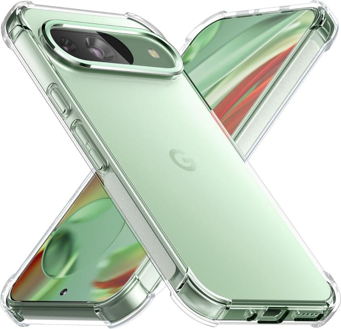Hoesje voor Googe Pixel 9 / 9 pro backcover Shockproof siliconen Transparant