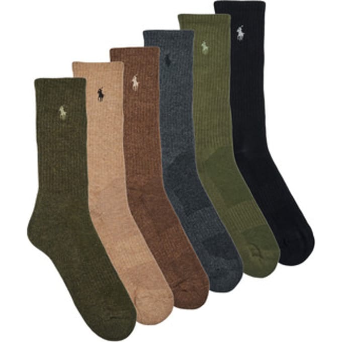 Sokken Polo Ralph Lauren PRFRMNC CTNC-CREW SOCK-6 PACK