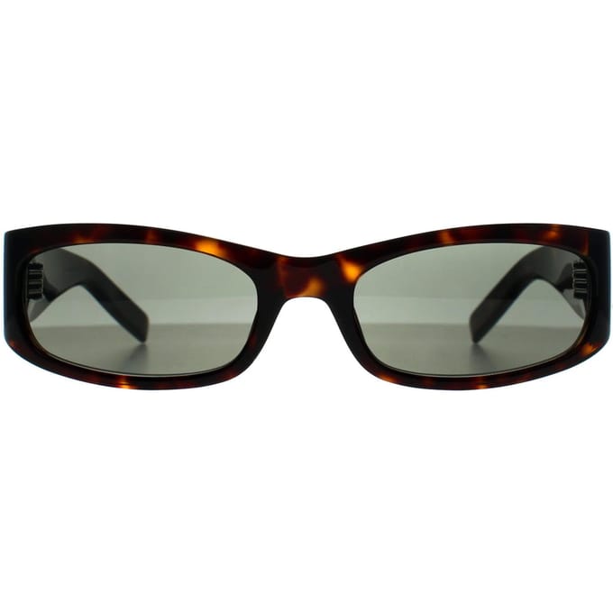 Saint Laurent Rechthoek Dames Donker Gespikkeld Havana Grijs SL M152