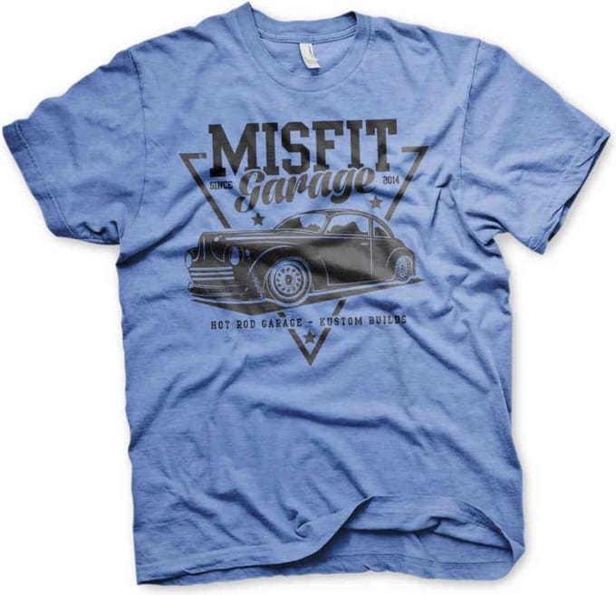 Misfit Garage Heren Tshirt -XL- Since 2014 Blauw
