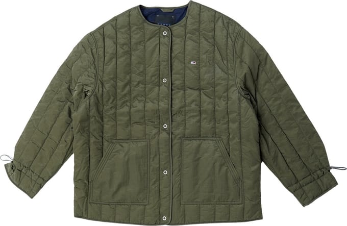 Tommy Hilfiger TJW Vertical Quilted Dames Jas - Groen - Maat M