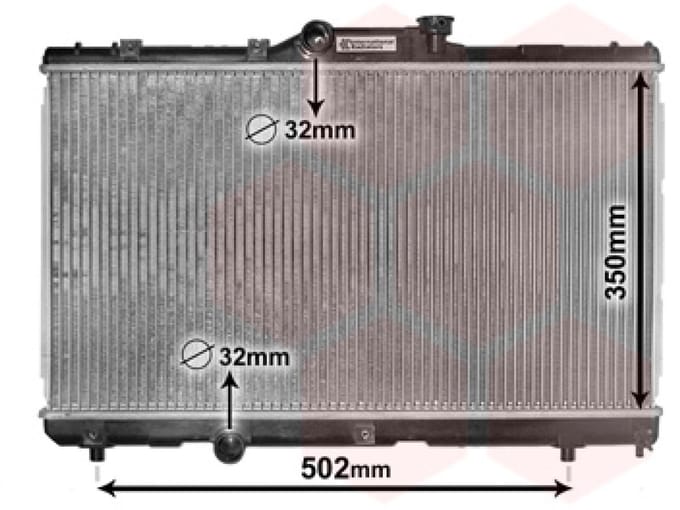 Van Wezel - RADIATOR VOOR TOYOTA COROLLA AE100 1992-1997 1640016490