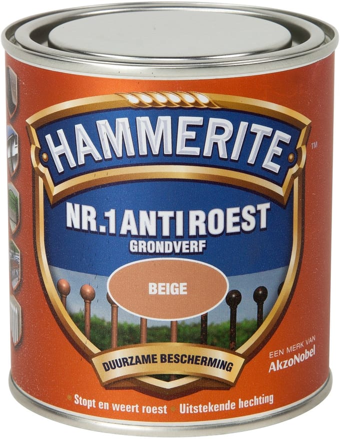 Hammerite - Nr. 1 Anti Roest Grondverf - Beige - 500 Ml