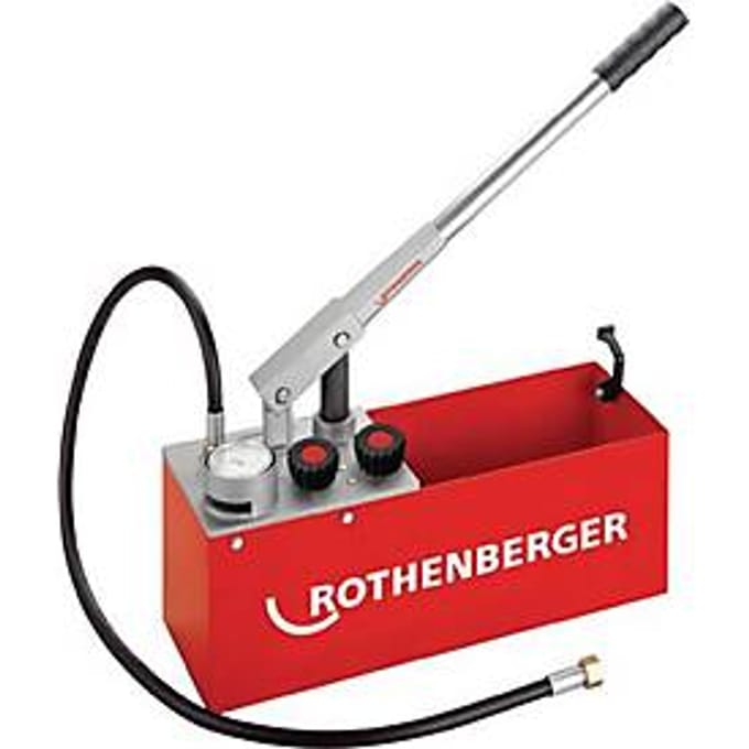 ROTH afperspomp, waterleiding, max. testdruk 60bar, res met. verz