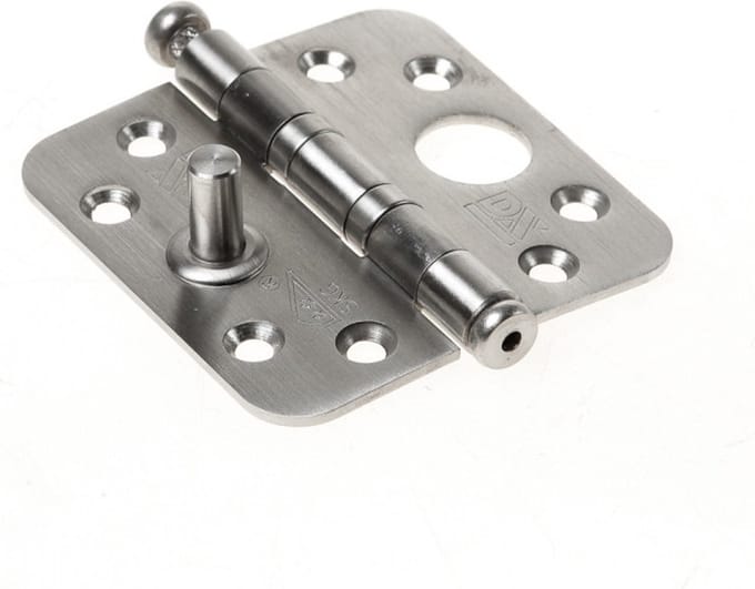 Wovar SKG Scharnier 76 x 76 mm RVS met Kogellagers Ronde Hoek | Per Stuk