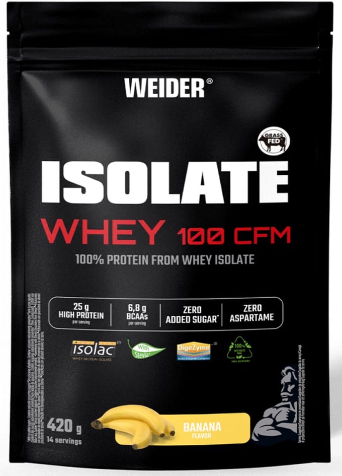 Weider Isolate Whey 100 CFM (420g) Banana - Eiwitten - Wei-eiwit isolaat