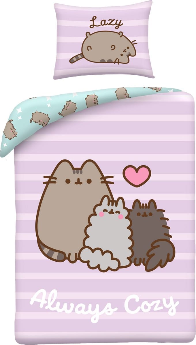 Pusheen Dekbedovertrek Always Cozy - 140 x 200 cm + 70 x 90 cm - Polyester
