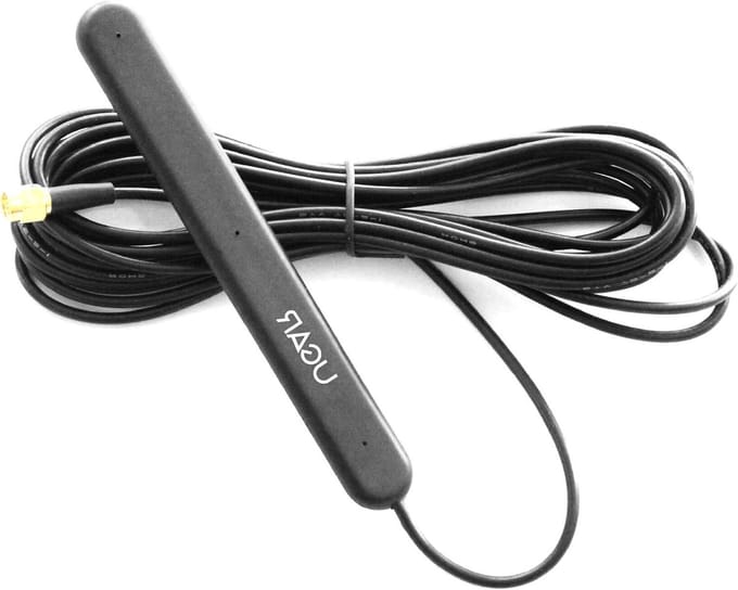 DAB Antenne - Auto Antenne - Digitale Radio Ontvangen - Patch Voorruit Glasmontage - 5 meter - Zwart