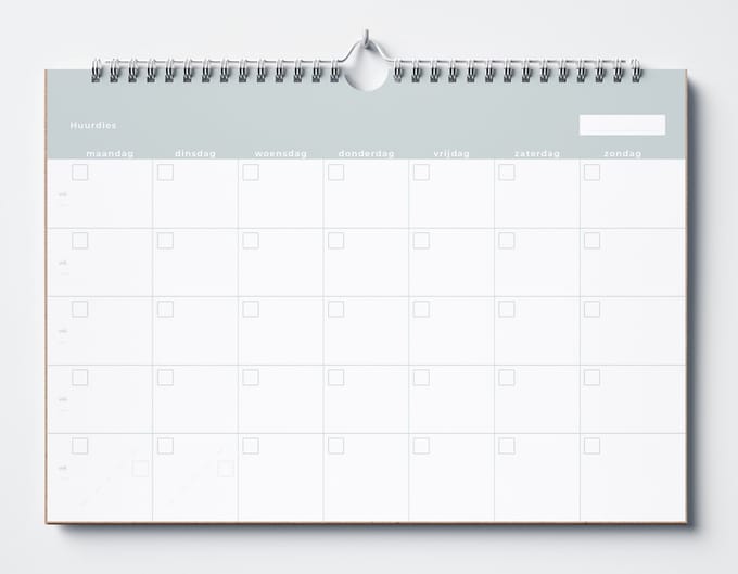 Huurdies Planner - 18 maanden - Tijdloos - A4+