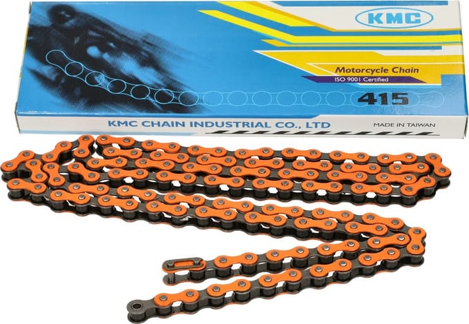 Ketting KMC 415 1/4 lengte 122 schakels oranje