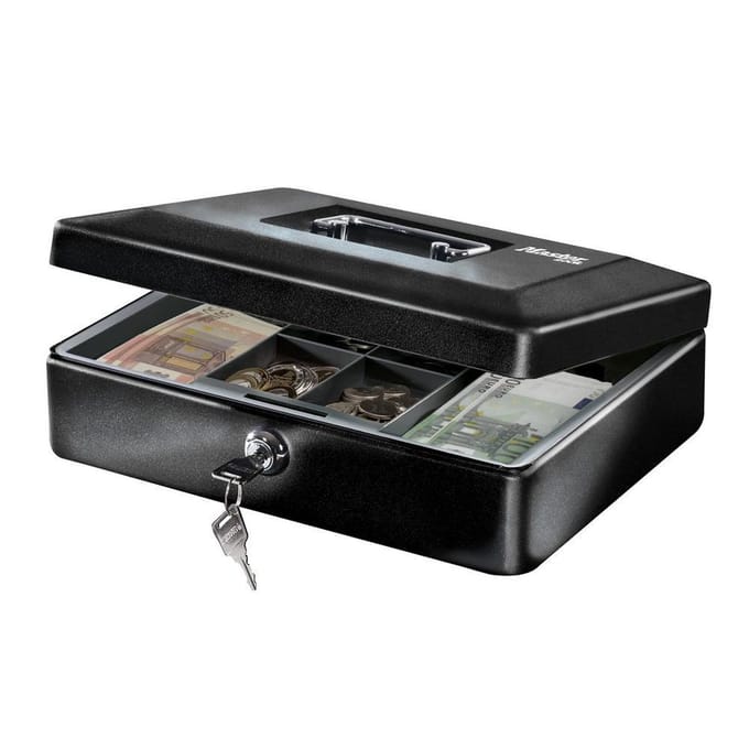 Masterlock kluis geldkist met tray en handvat, CB-12ML