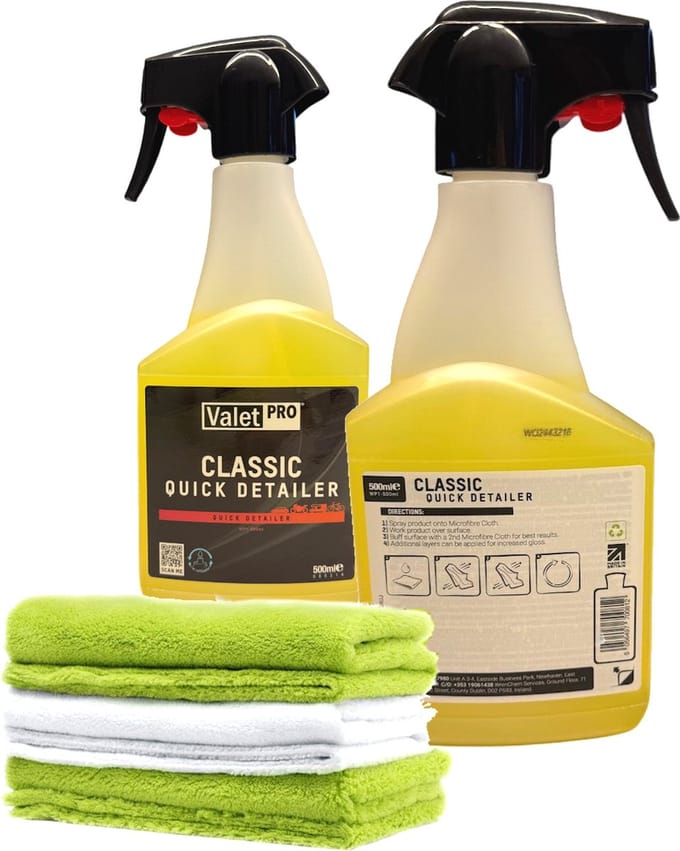 Valet Pro-Classic Quick Detailer 500 ml- met set van 3 vezeldoekjes