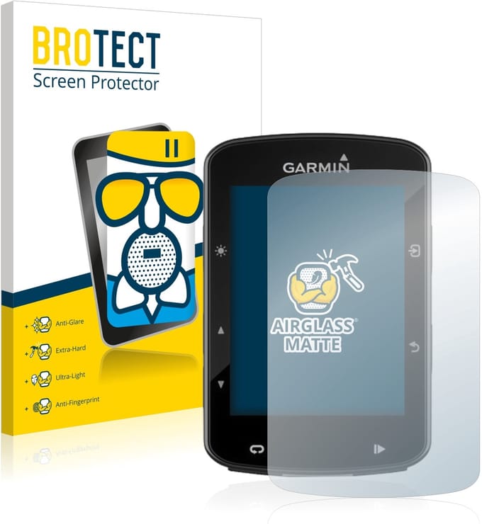 BROTECT - Screenprotector voor Garmin Edge 520 Plus - Folie Beschermfolie Beschermglas matte