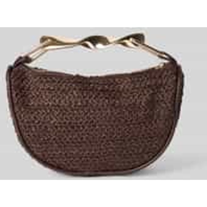 Handtas in vlechtlook met korte hengsel