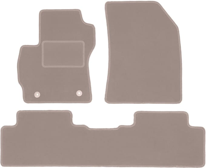 Beige velours vloermatten voor: Mazda 5 I minivan (2005-2010)