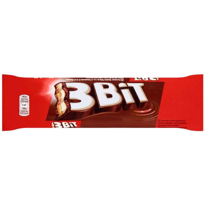 3-Bit Melkchocoladereep met Melkvulling en Biscuit 46 g