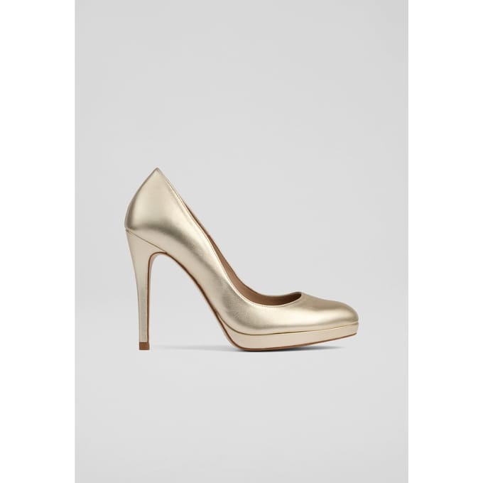 LK Bennett Sledge Closed Courts Champagne Taglia: 36 | Tacchi Alti Outlet | Donna | Bianco