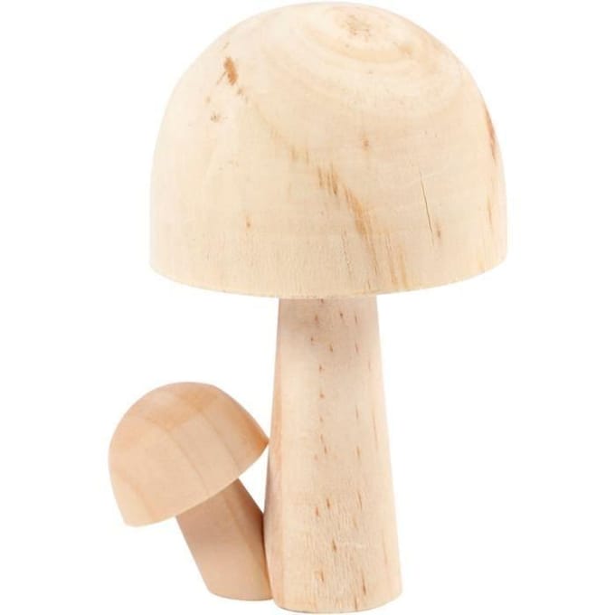 Creativ Company - Combined Wooden Mushrooms