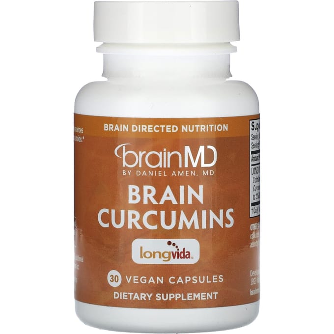 BrainMD, Curcumine pour le cerveau, 30 gélules végétales