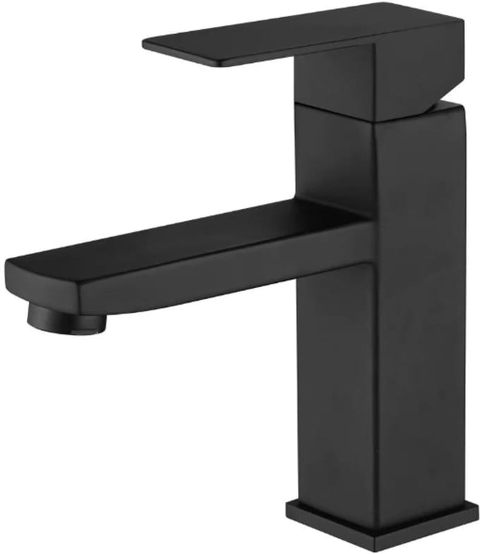 LINEA UNO - Tapa - Mat zwart - Wastafelkraan - - 201358