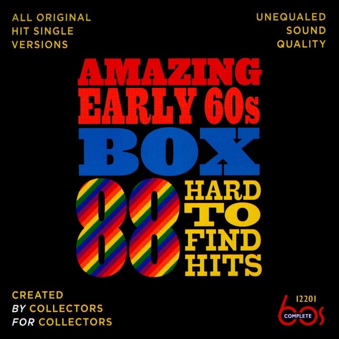 Amazing Early 60s Box: 88 Hard-To-Find Hits - V/a (various Artists)