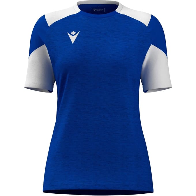 Macron Glory Sphinx Shirt Korte Mouw Dames - Royal / Wit | Maat: 3XL