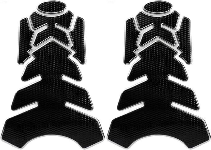 2x Universele Tankbescherming Motorfiets Carbon Look Zelfklevend Krasvrij