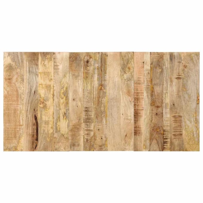 vidaXL - Hoofdbord - 160 - cm - massief - ruw - mangohout