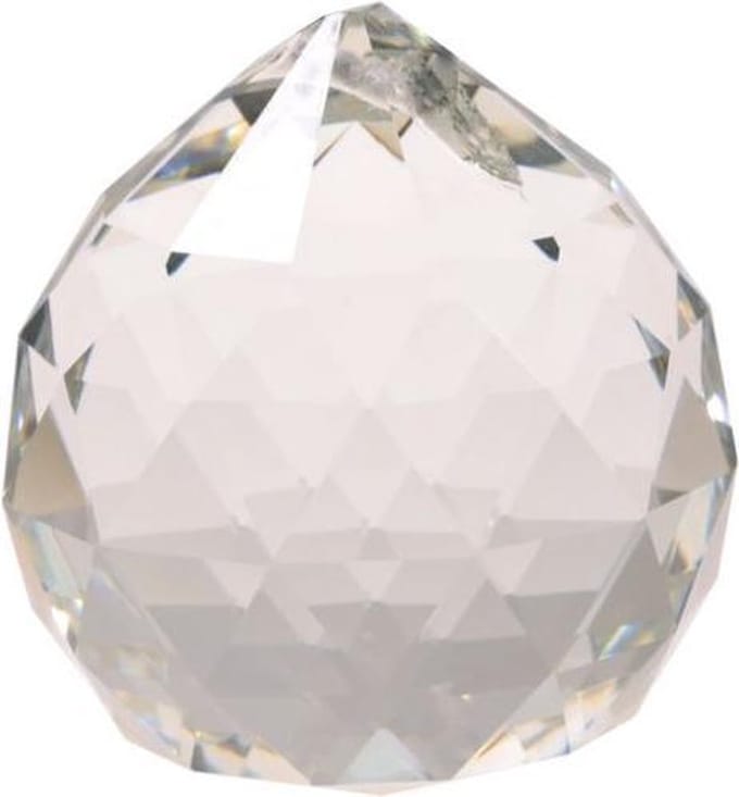 Regenboogkristal bol Transparant 20 mm