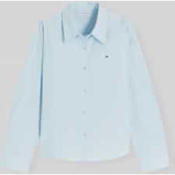 regular fit blouse met lange mouwen van puur katoen