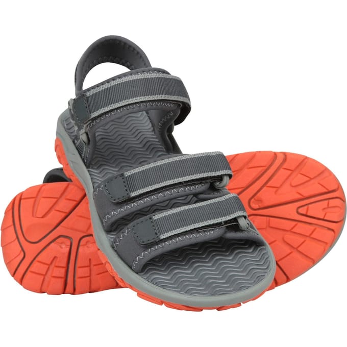 Mountain Warehouse Sandalen met 3 drukknopen voor kinderen/Kinderen (Donkere Khaki)