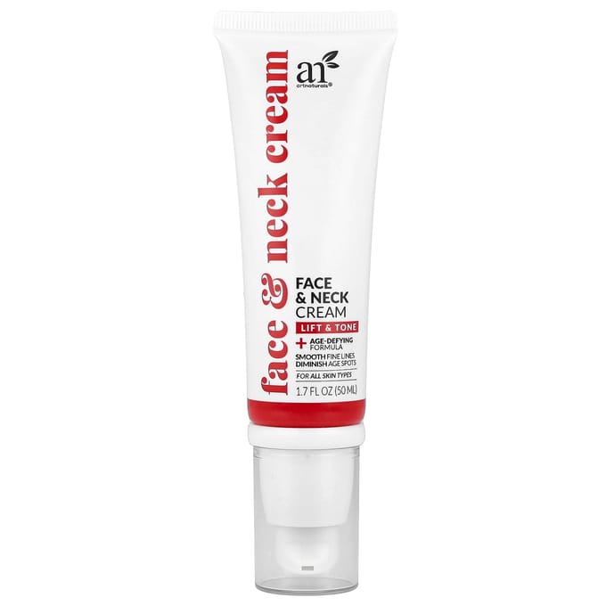 Crème Visage & Cou, Pour Tous Types de Peau, 1,7 fl oz (50 ml)