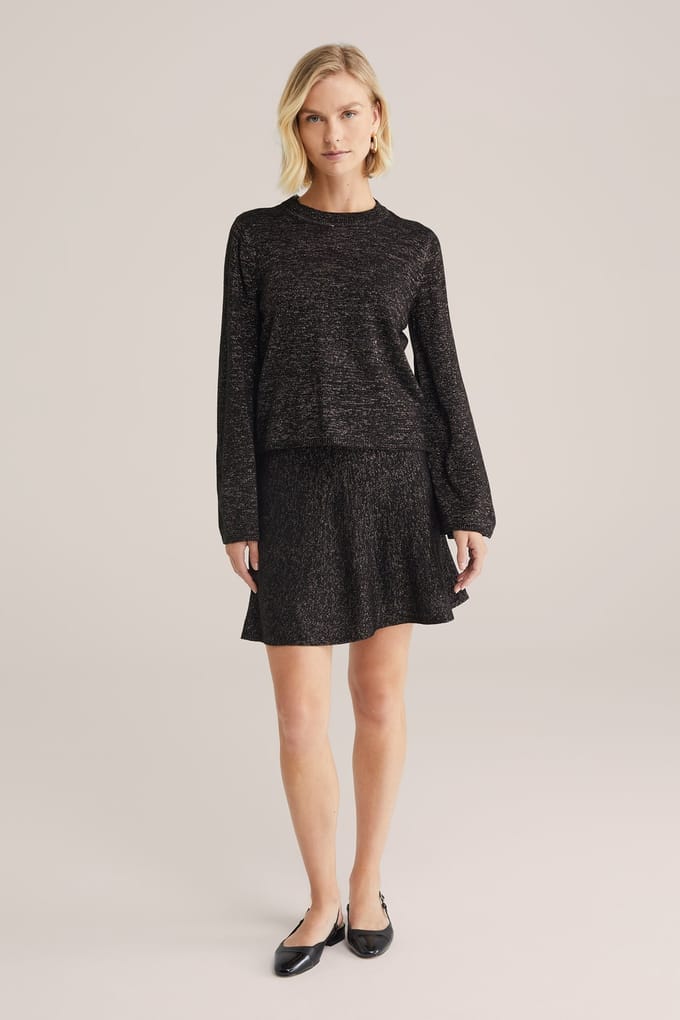 We Fashion Skirt Medium Length Black Größe: S | Miniröcke Outlet | Damen | Schwarz
