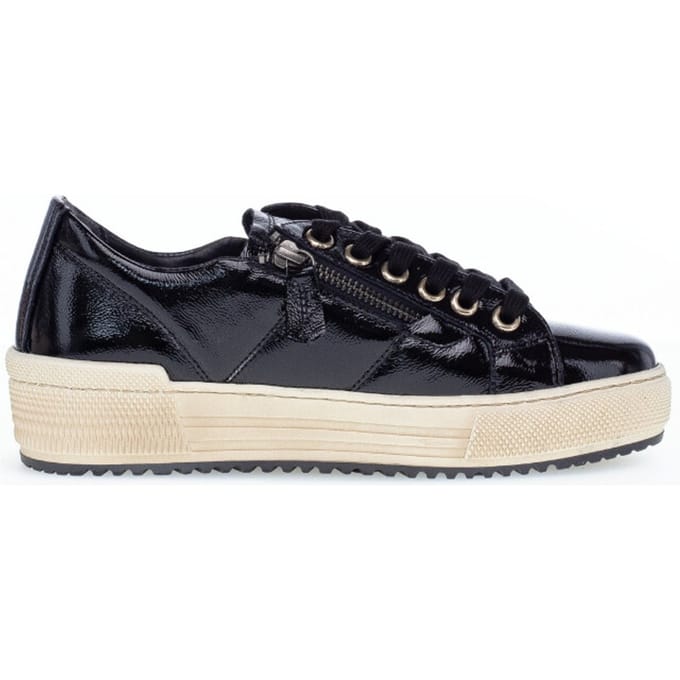 Gabor 76.538.97 - dames sneaker - zwart - maat 37.5 (EU) 4.5 (UK)