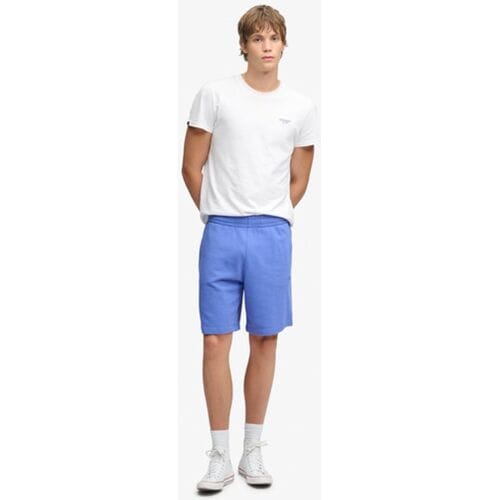 Superdry Essential Logo Jersey Shorts Blauw Grootte: Xxl