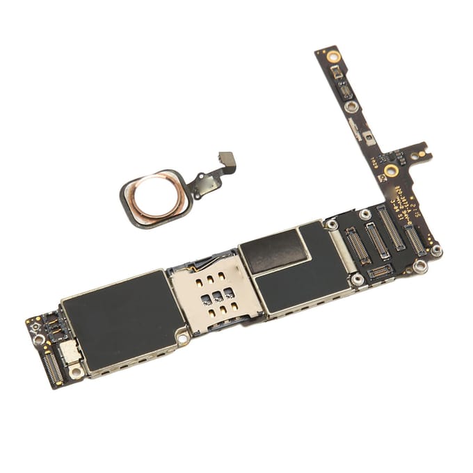 Ontgrendeld Logic Hoofdbord Moederbord met Touch ID Vingerafdruk Touchpad Telefoon Hoofdbord 16GB black