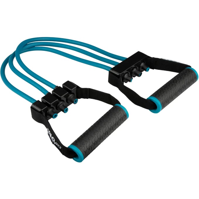 Avento Fitness Borst Expander - Verstelbaar - Blauw - Lengte ca. 60 cm