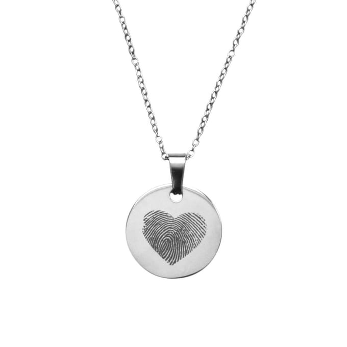 Ketting Vingerafdruk Hart Goud