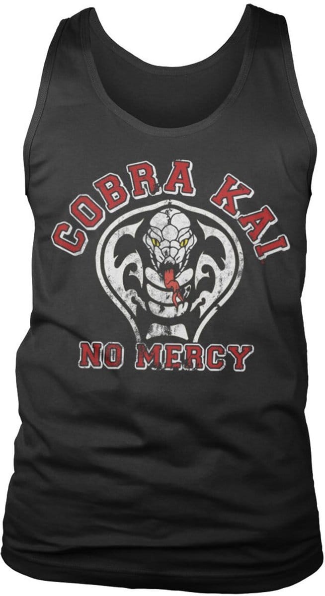 Cobra Kai No Mercy tanktop zwart