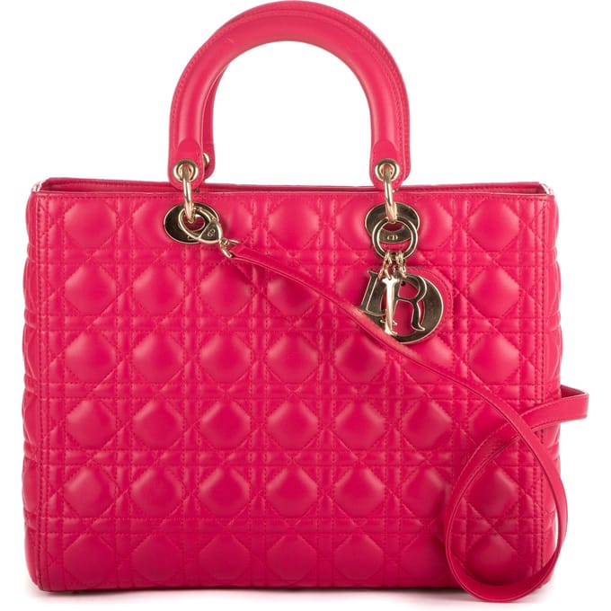 Large Lady Dior Zip GM Handtas